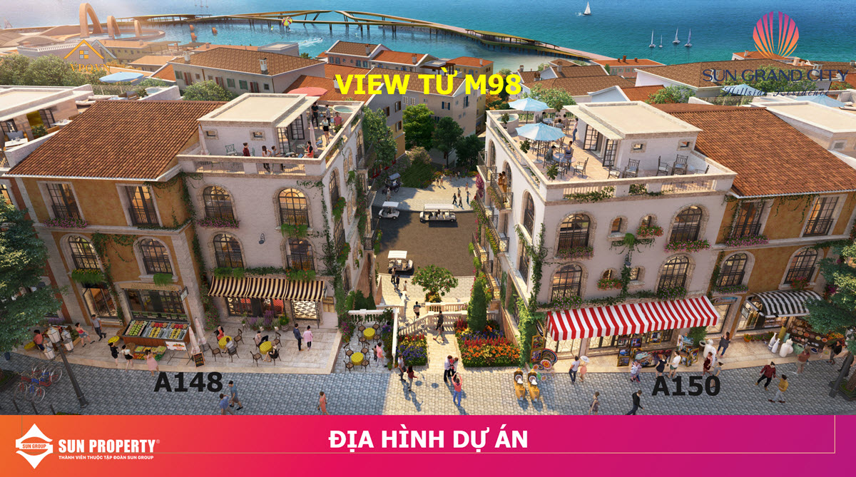G&oacute;c view từ tầng tum căn Shophouse M98 đường Milan